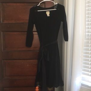 Black sweater dress